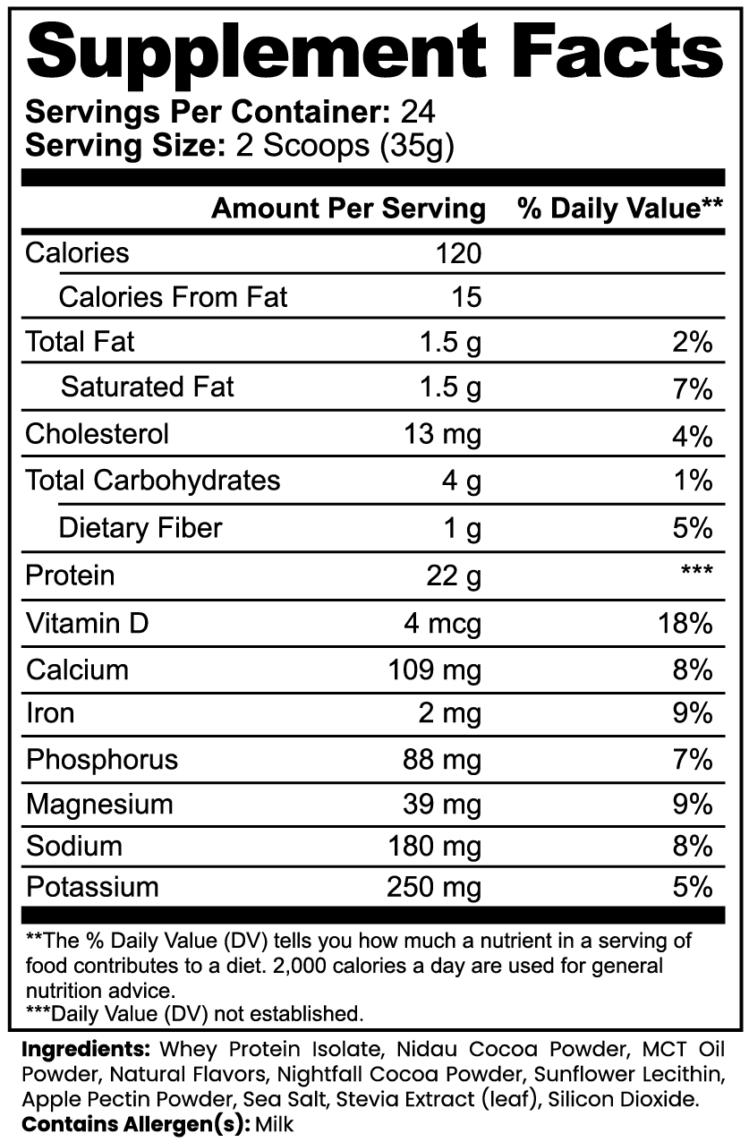 SlimminGood 100% Whey Protein Isolate (Chocolate)